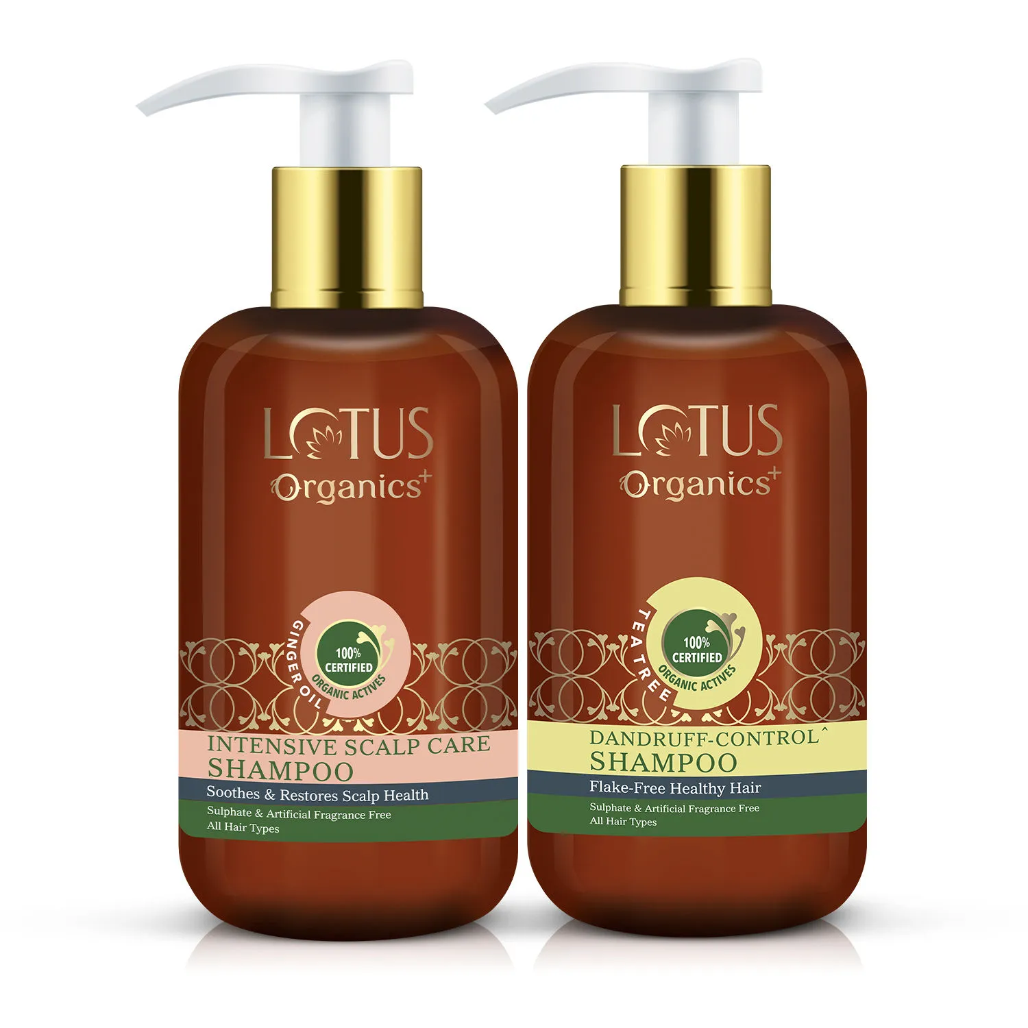 Lotus Organics Dandruff Control Shampoo & Revitalising Oil Combo