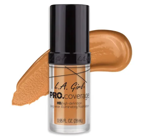 L.A Girl Pro Coverage Illuminating Liquid Foundation - Nude Beige