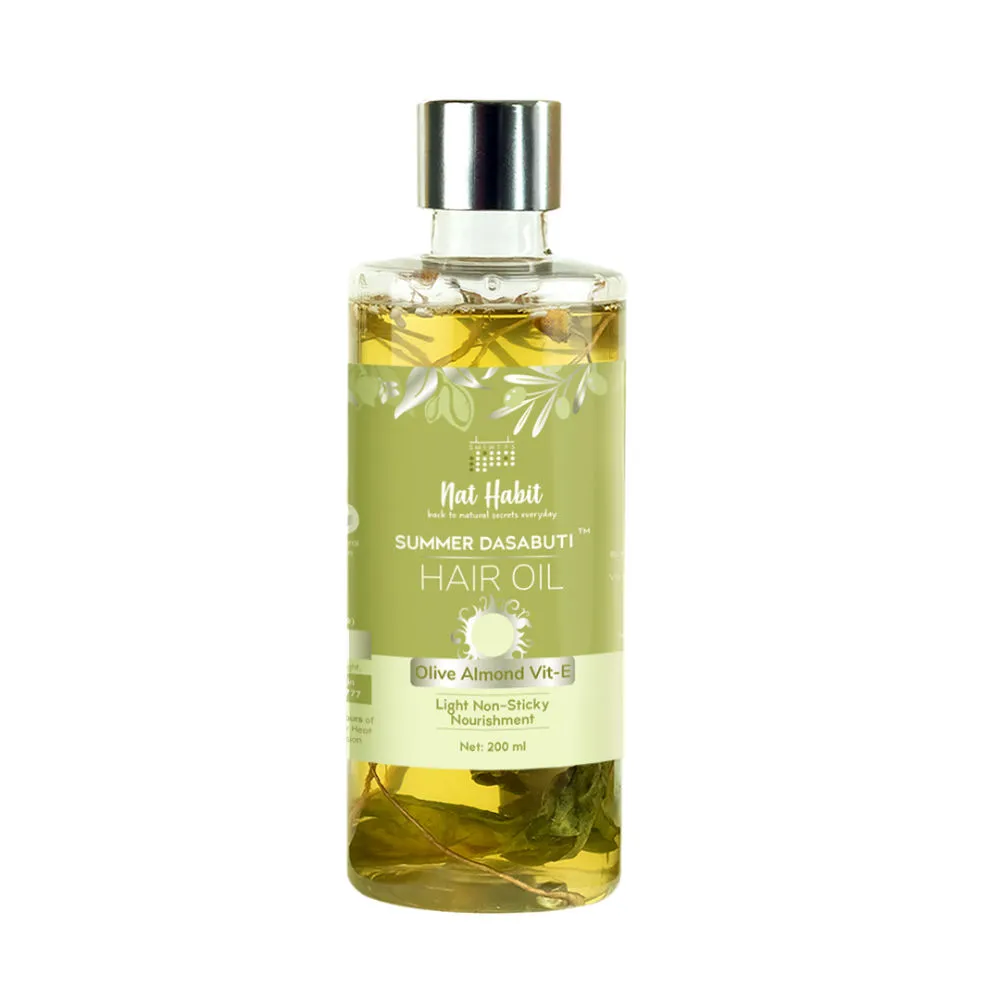 Nat Habit Summer Dasabuti Hair Oil Olive Almond Vit-E