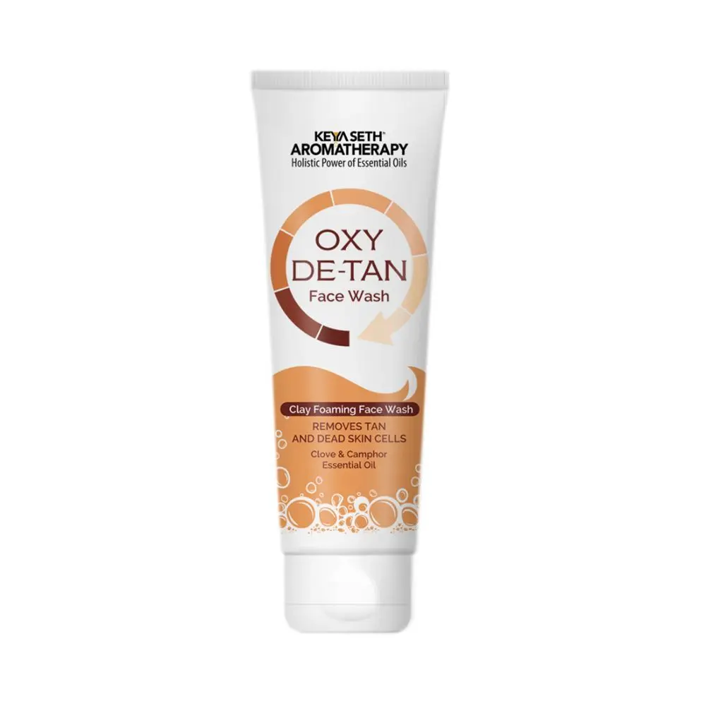 Keya Seth Aromatherapy Oxy De Tan Clay Foaming Facewash with Clove & Camphor oil Removes Tan Face Wash 100ml