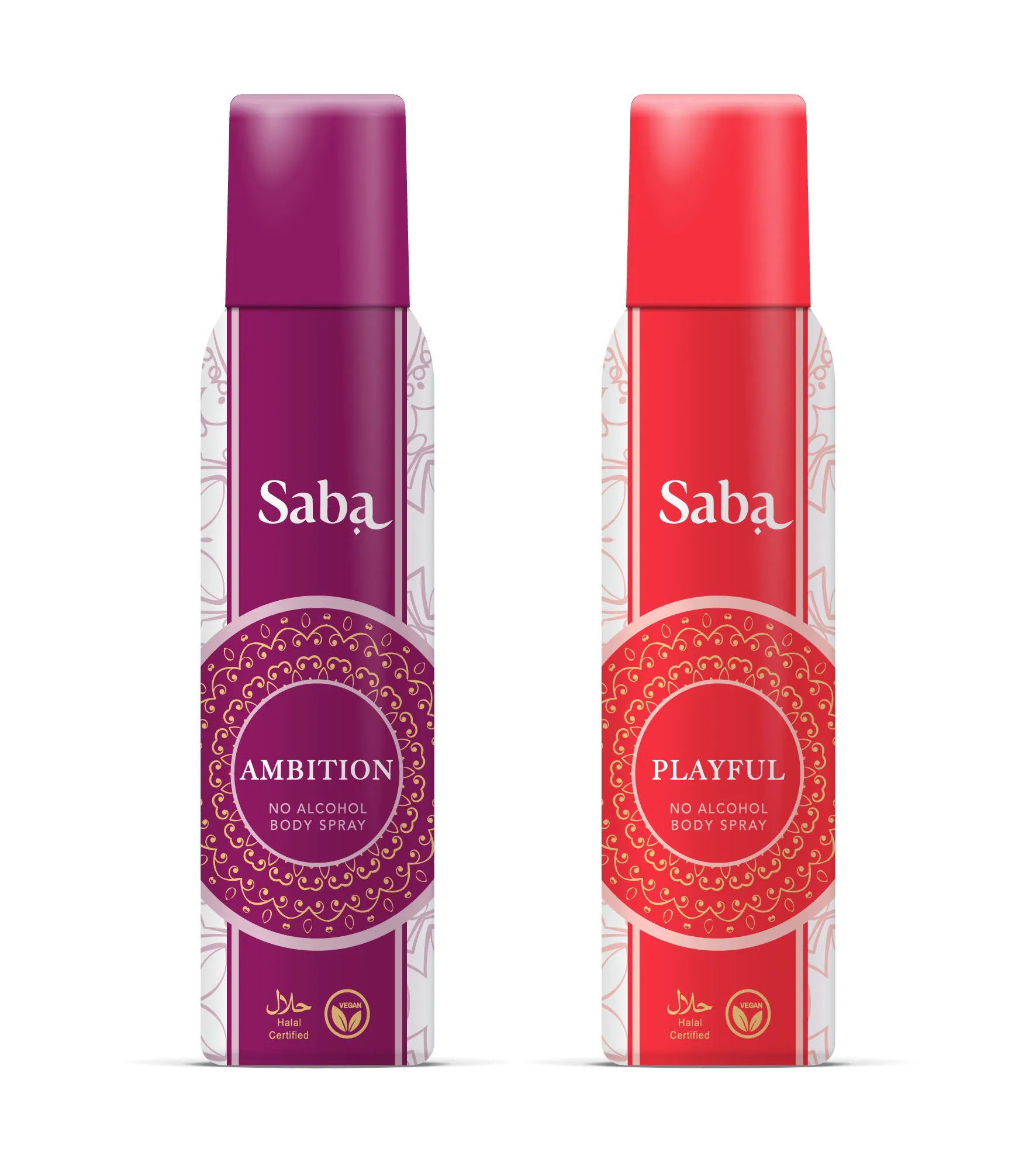 Saba Ambition And Playful Deodorant No Alcohol Body Spray Combo Pack