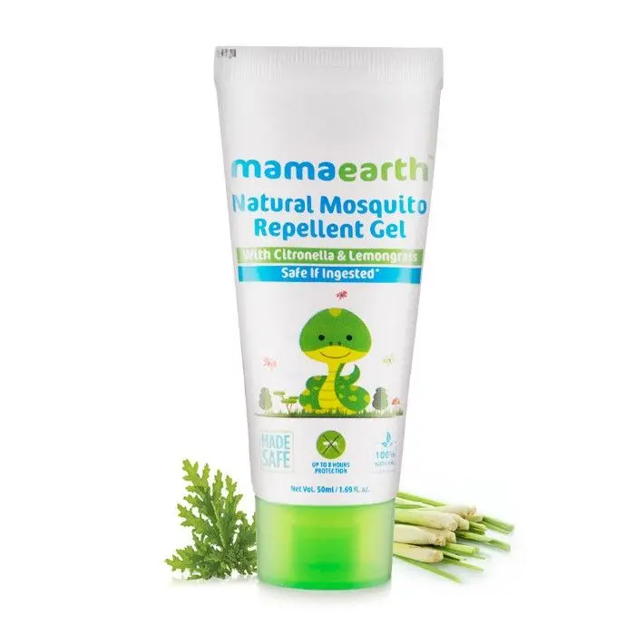 Mamaearth Natural Mosquito Repellent Gel (50 ml) Deet Free. Protects From Dengue, Malaria & Chikungunya