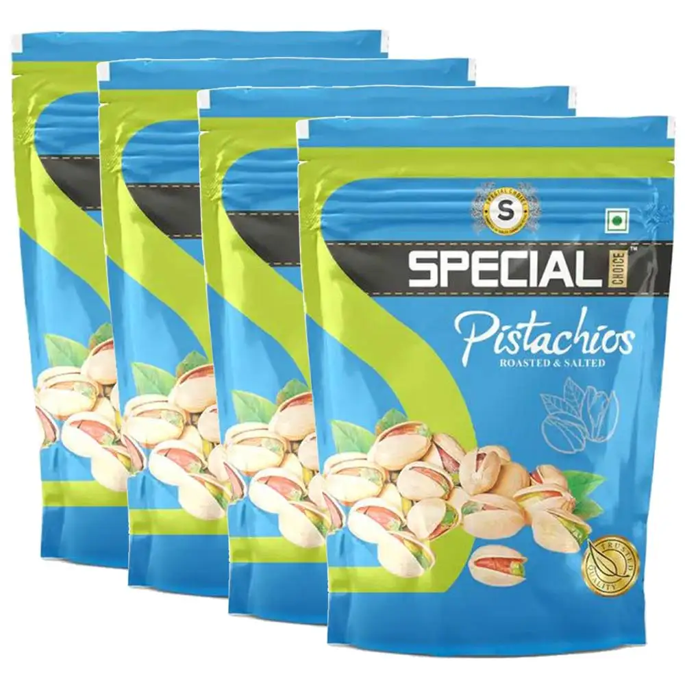 Special Choice Pistachio,  Roasted & Salted Akbari (Pack of 4)  250 g