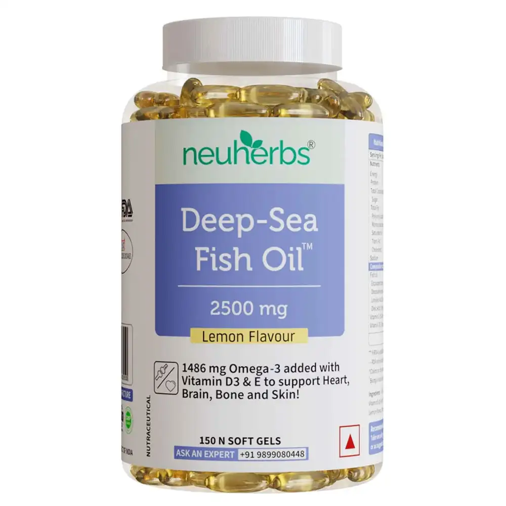 Neuherbs Deep-Sea Fish Oil Lemon,  150 softgels