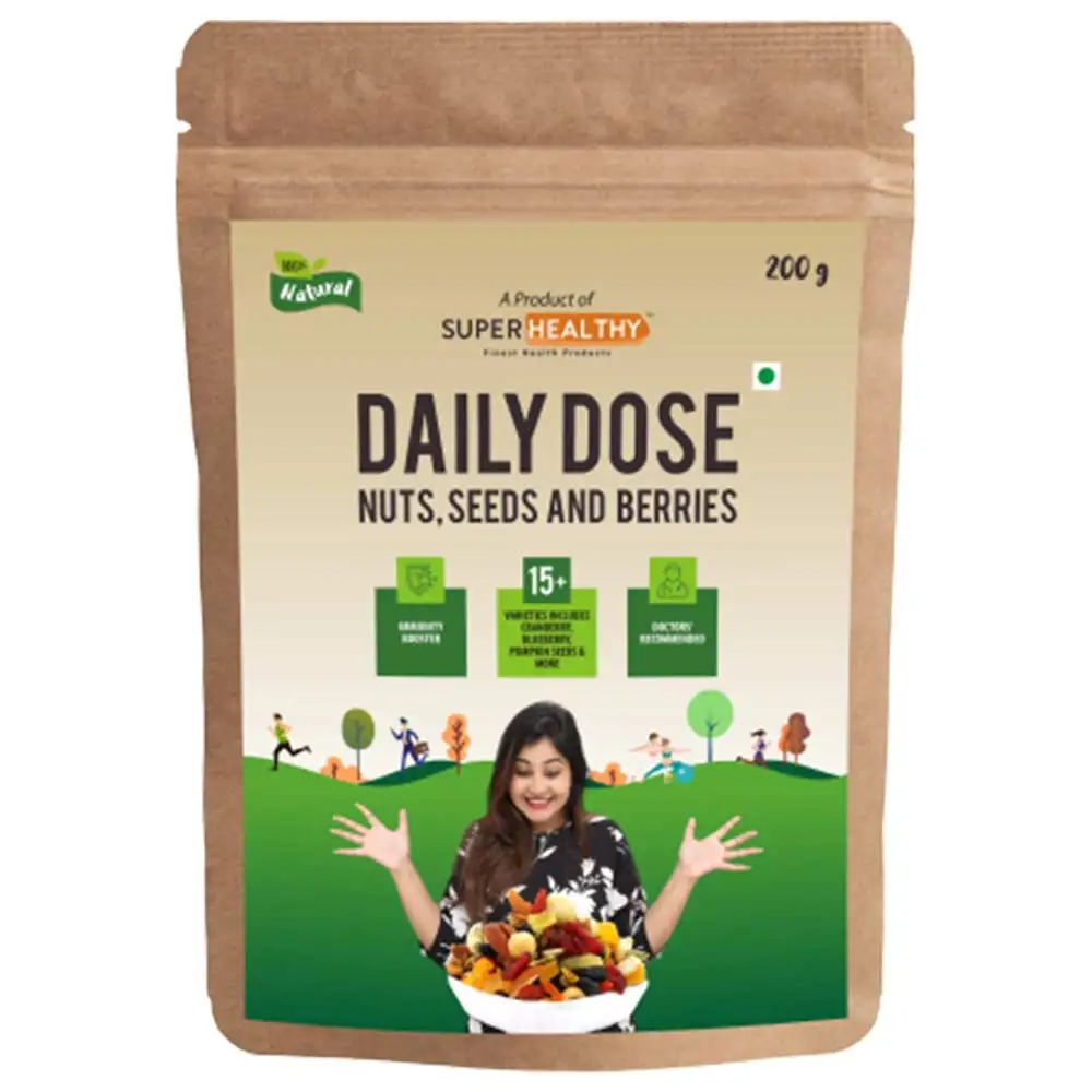 SuperHealthy Daily Dose- Nuts, Seeds & Berries,  0.2 kg  Natural