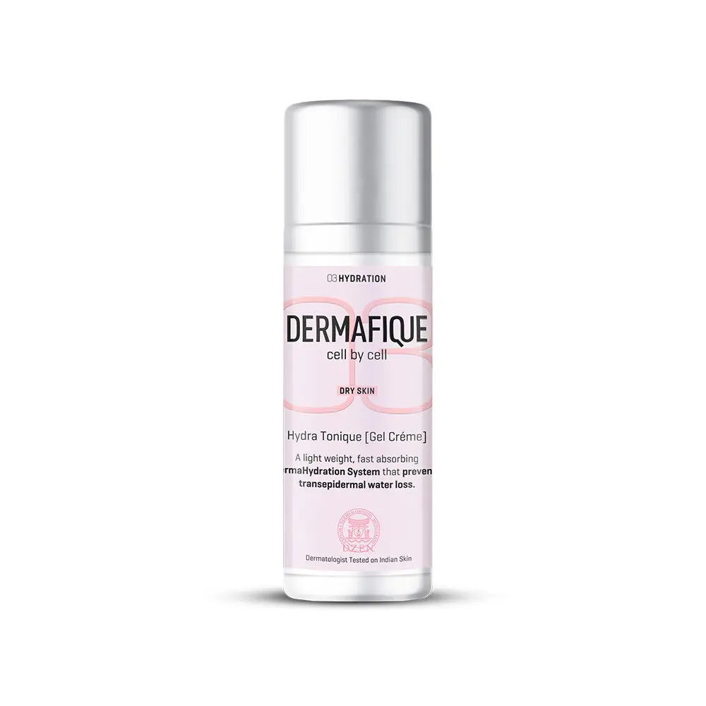 Dermafique - Hydratonique Gel Creme, 30 g - For Dry Skin - Ultra-Light Texture For Intense Hydration - Face Cream For Dry Skin - Non-sticky and fast absorbing- Dermatologist Tested