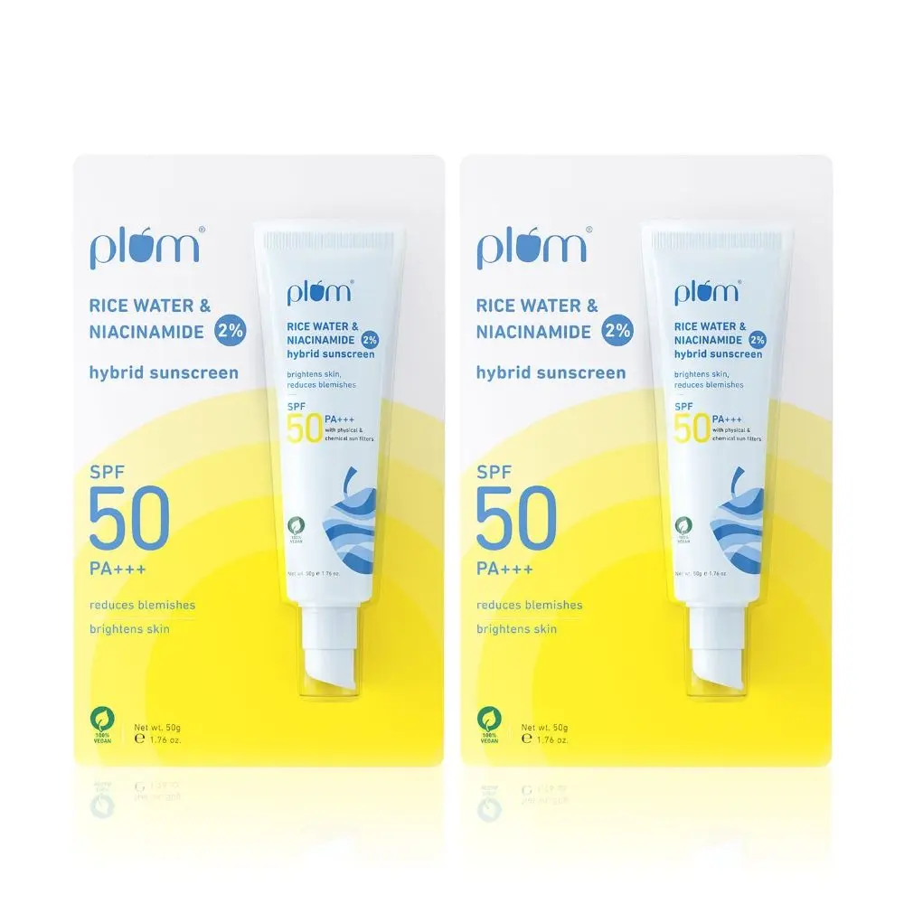 Plum 2% Niacinamide Sunscreen SPF 50 PA+++ - Set Of 2