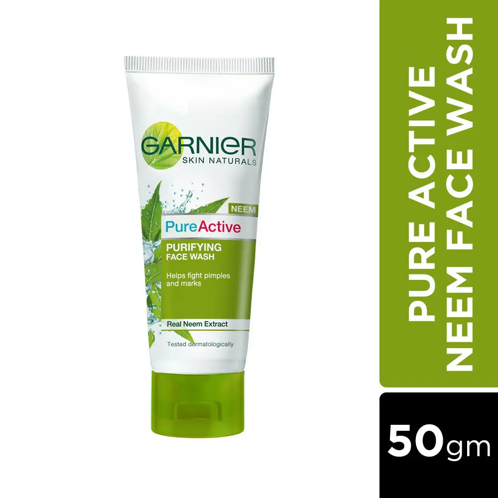 Garnier Skin Naturals, Pure Active Neem Face Wash (50 g)