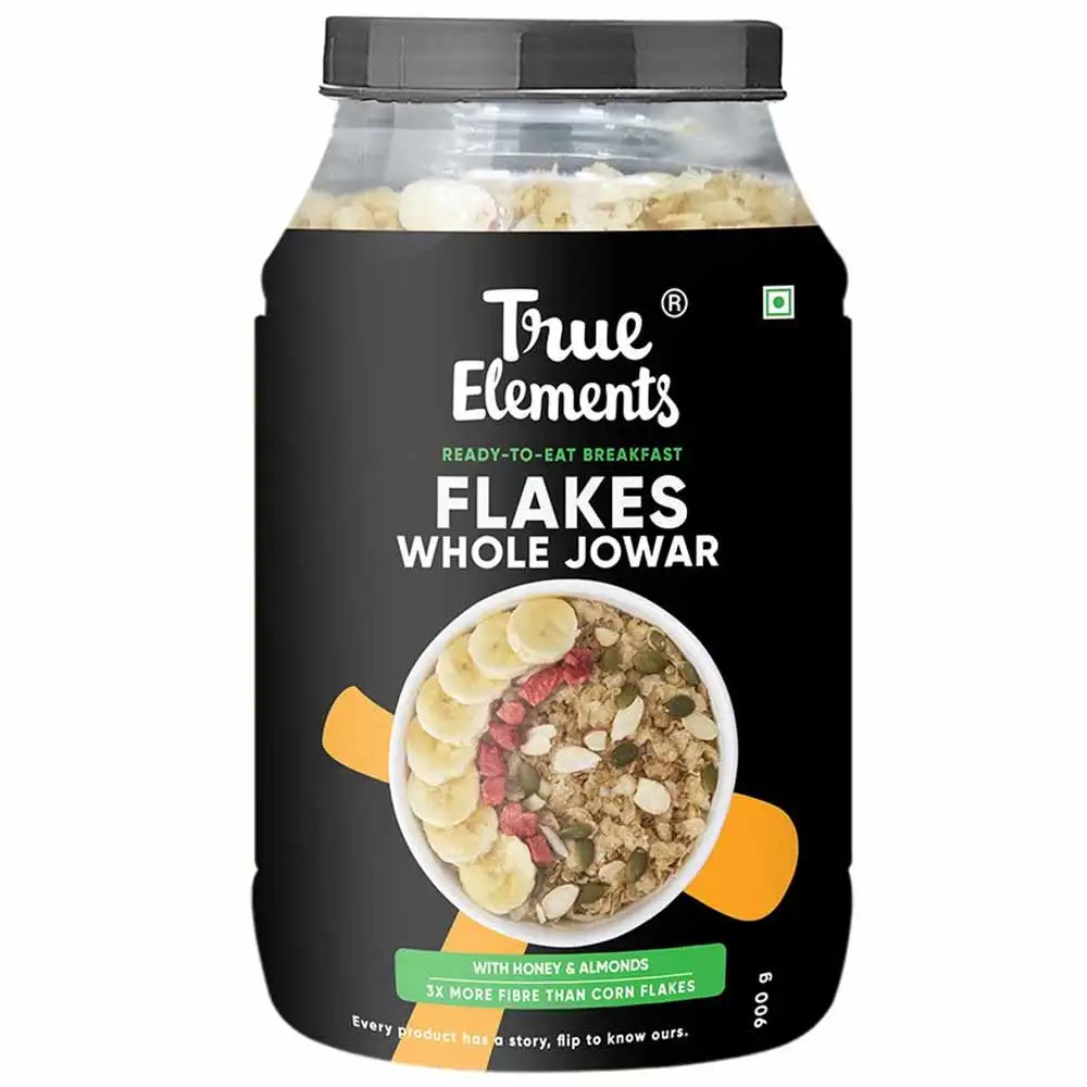 True Elements Jowar Flakes,  with Honey and Almonds  0.750 kg