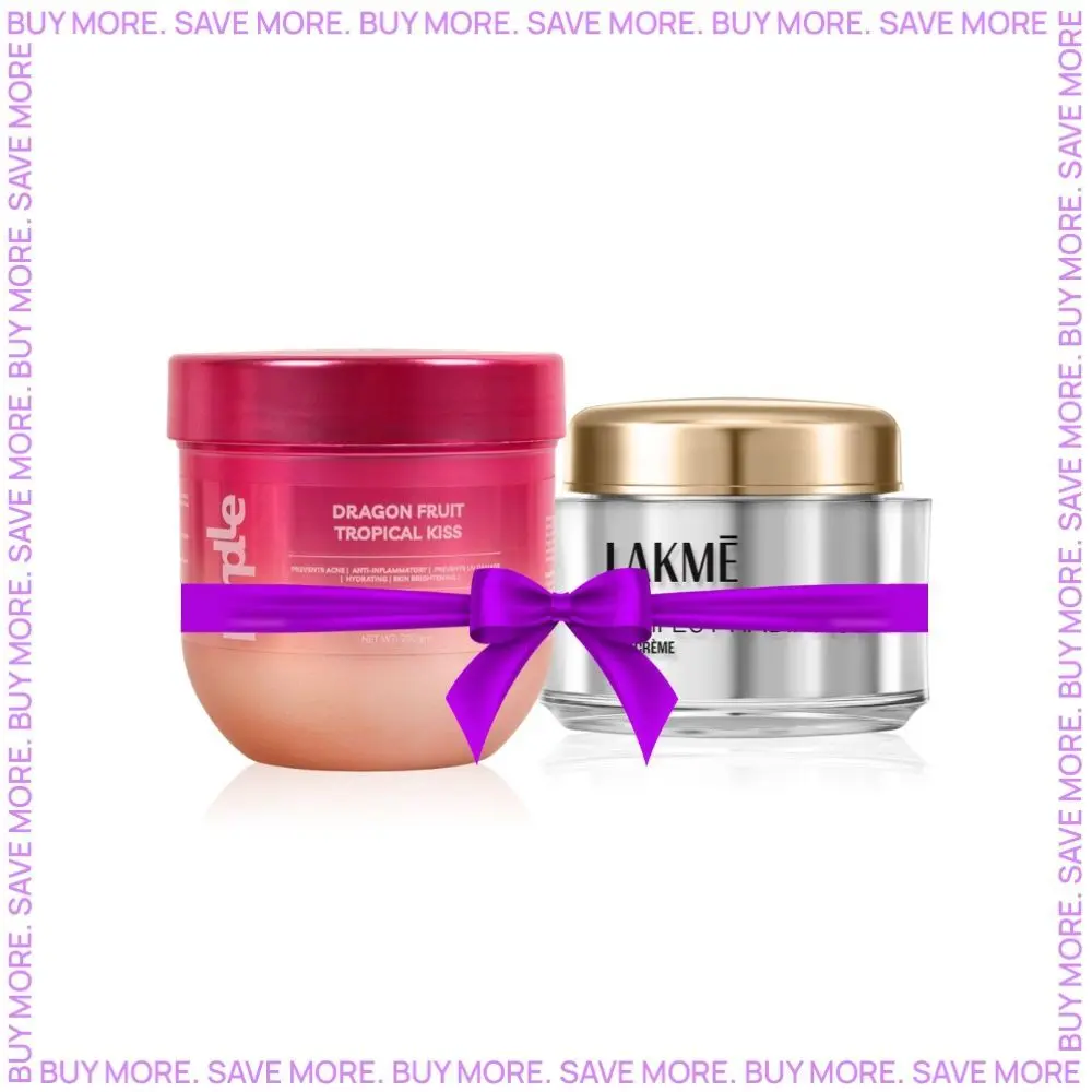 Lakme Absolute Perfect Radiance Skin Brightening Day Creme 50 g + Purplle Dragon Fruit Tropical Kiss Body Yogurt | Body Moisturizer (200gm)