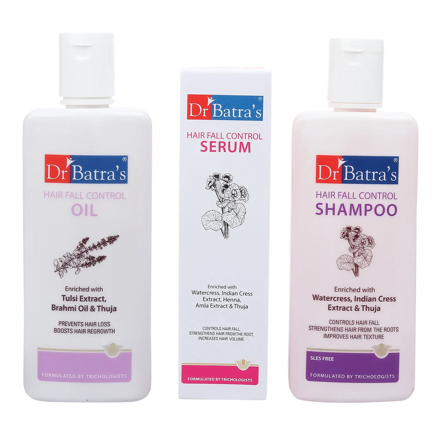 Dr Batra's Hair Fall Control Kit Thicker, Stronger & Fuller Hair - 525 ml and NutriGood For Hair Care