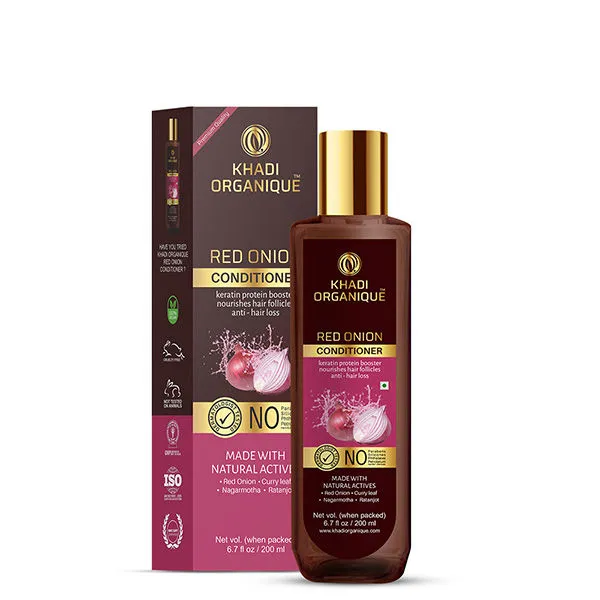 Khadi Organique Red Onion Hair Conditioner With Keratin Protein Booster