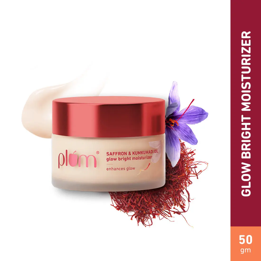 Plum Saffron & Kumkumadi Oil Glow Bright Moisturizer- With SPF 35 (50 g)