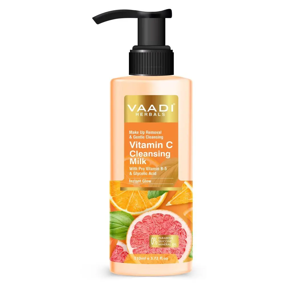 Vaadi Herbals Vitamin C Cleansing Milk For Make Up Removal & Gentle Cleansing (110 ml)