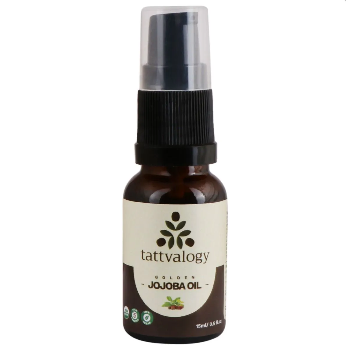 Tattvalogy Certified Organic Jojoba Carrier Oil- Cold Pressed