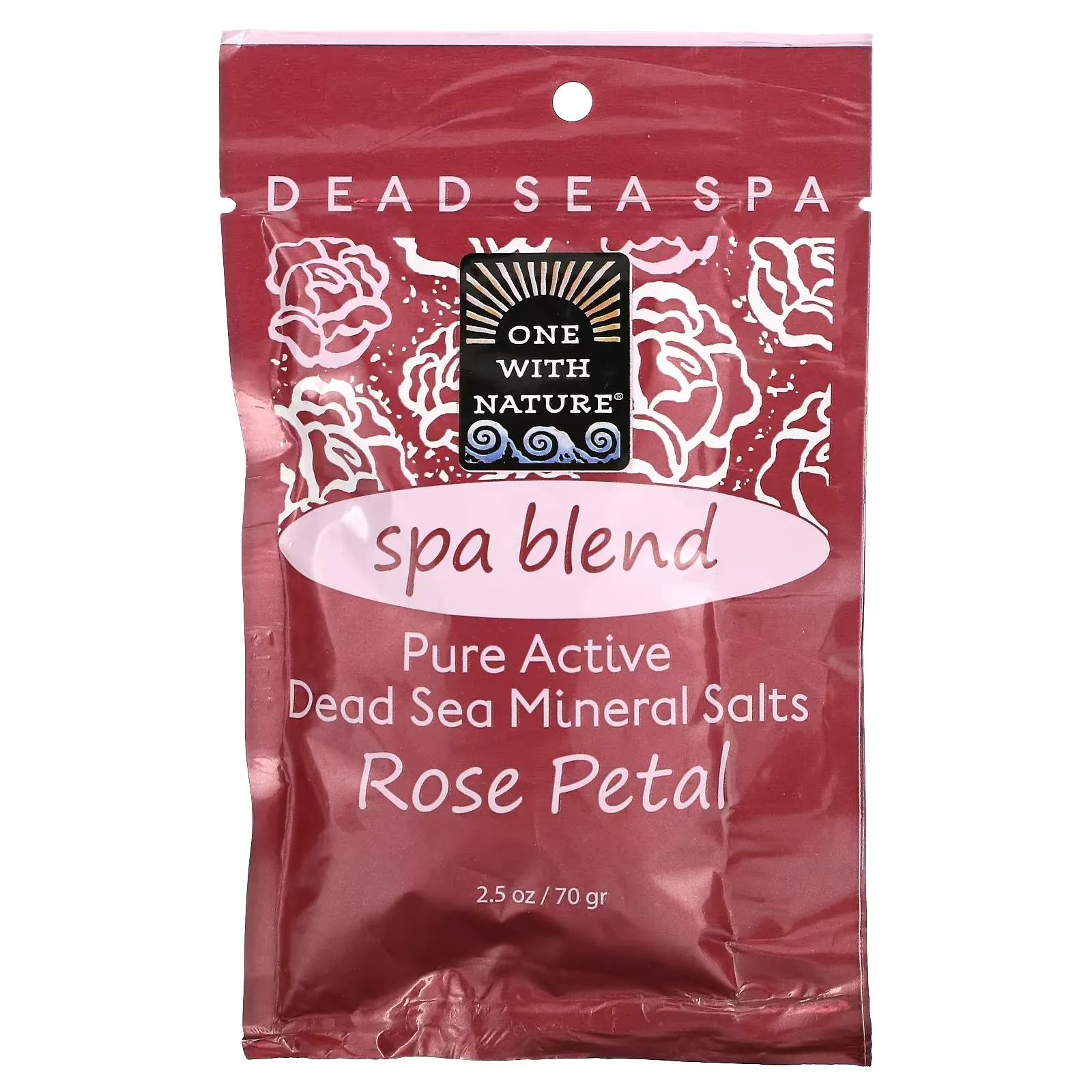 Dead Sea Spa, Mineral Salts, Spa Blend, Rose Petal, 2.5 oz (70 g)