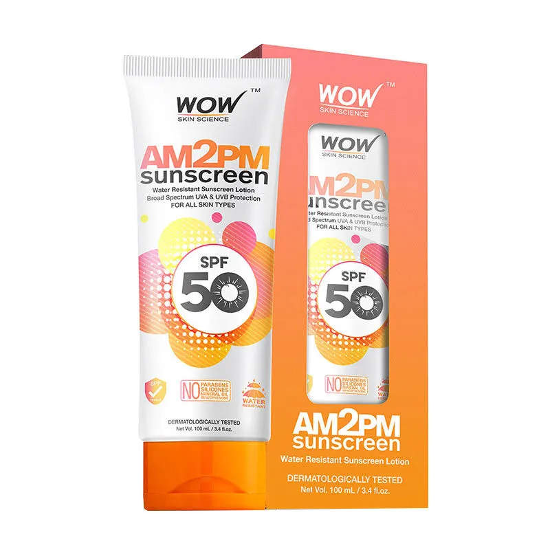 WOW Skin Science AM2PM Sunscreen SPF 50 Lotion