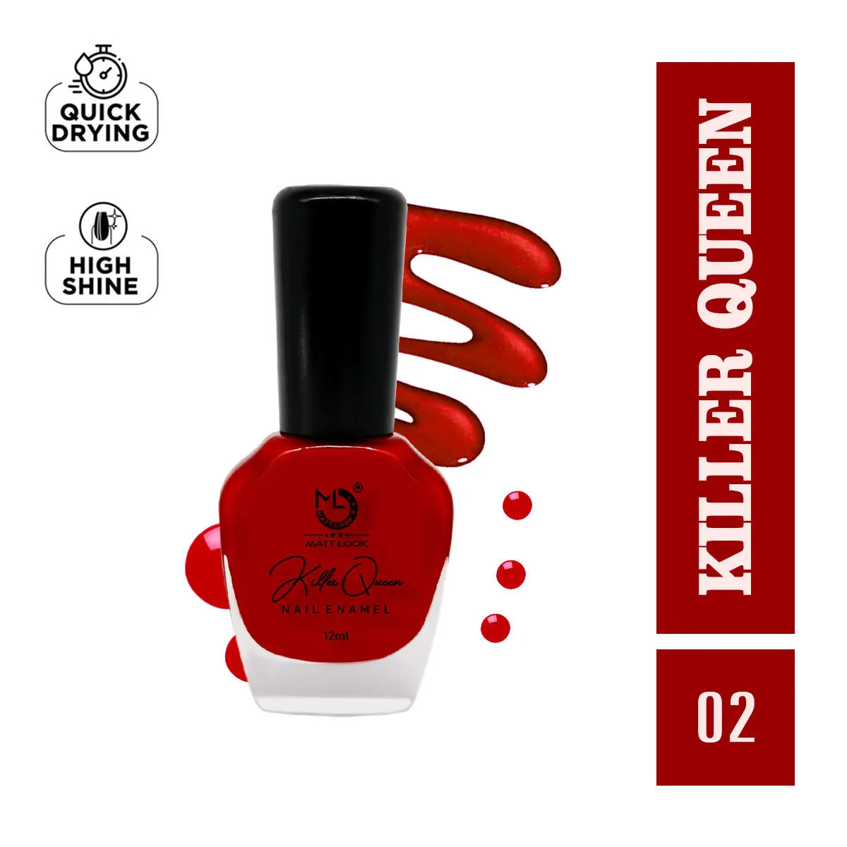 Matt look Killer Queen Nail Enamel - Shade-2