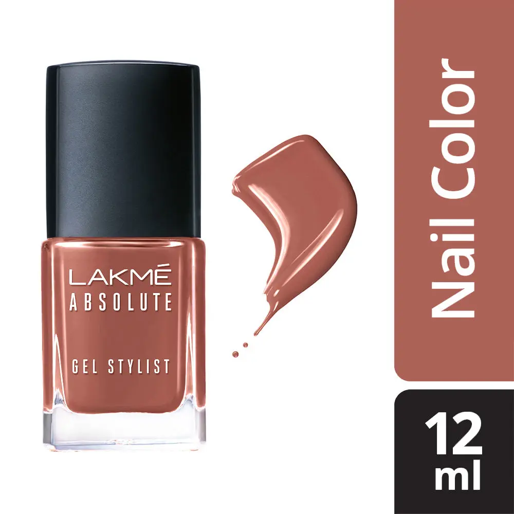 Lakme Absolute Gel Stylist Nail Color, Saddle (12 ml)