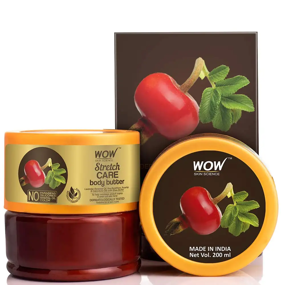 WOW Skin Science Stretch Care Body Butter,  200 ml  for All Skin Types