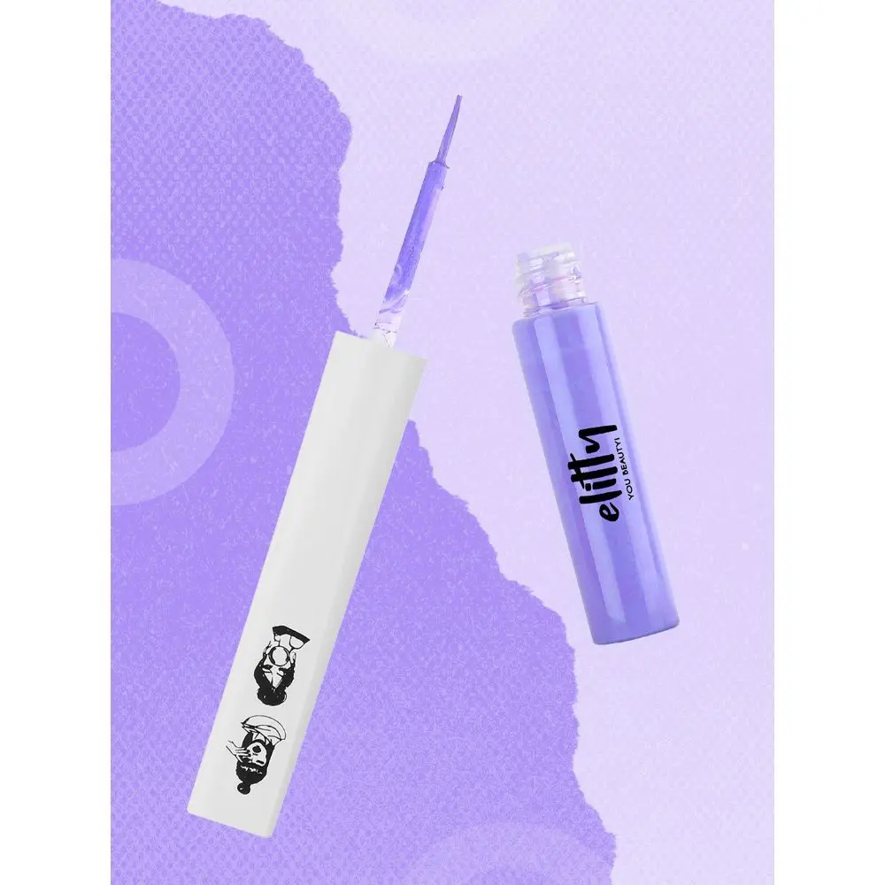 Elitty Liquid Pop Coloured Eyeliner- Lilac Dreams (Matte Purple) Makeup for Teens -4 ML