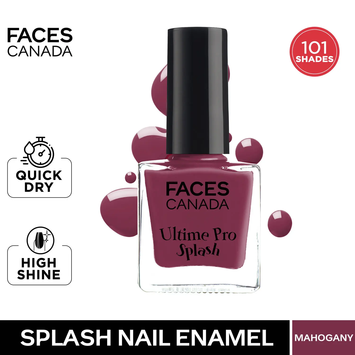 Faces Canada Ultime Pro Splash Nail Enamel Mahogany 107