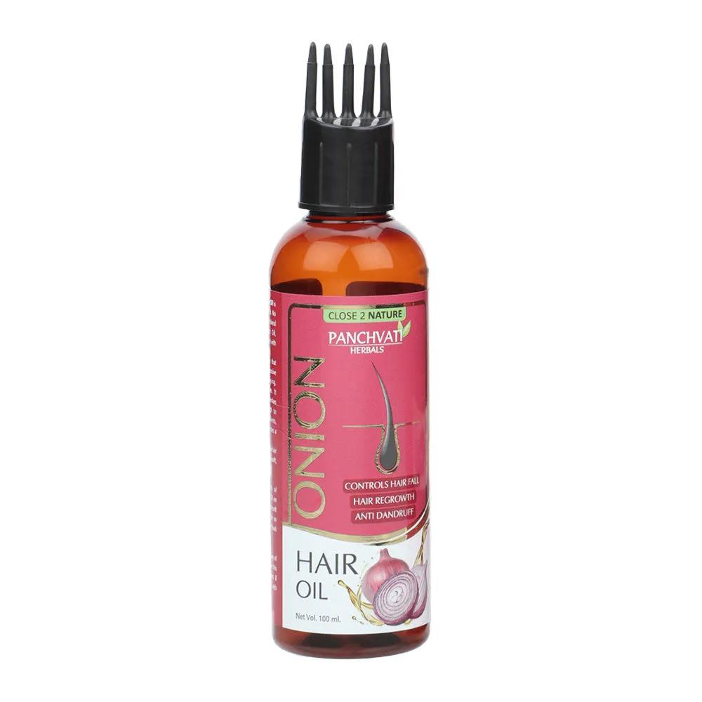 Panchvati Herbals Onion Oil with Comb Applicator