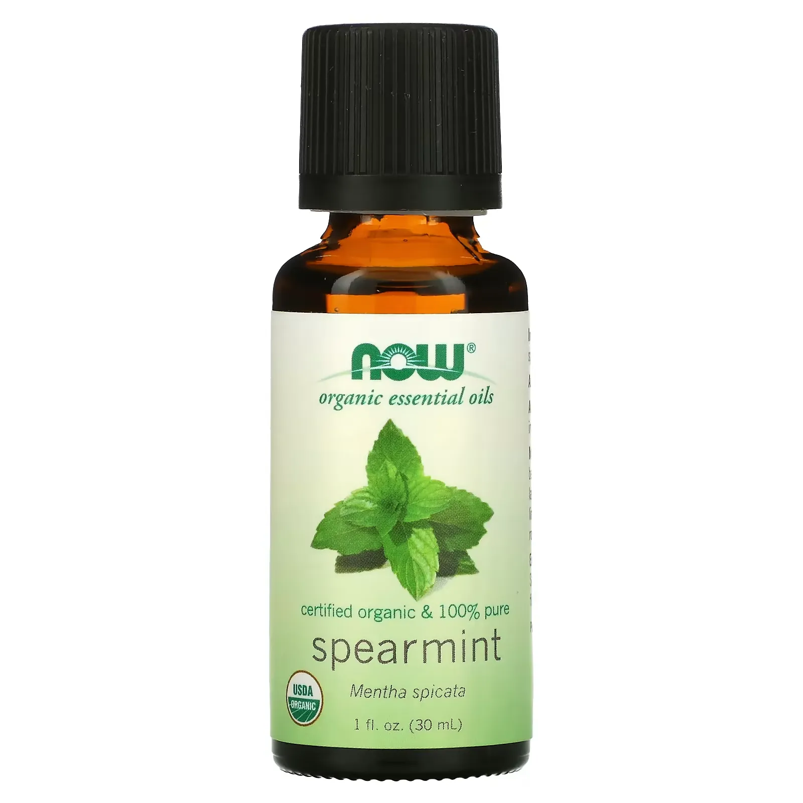 Organic Essential Oils, Spearmint, 1 fl oz (30 ml)