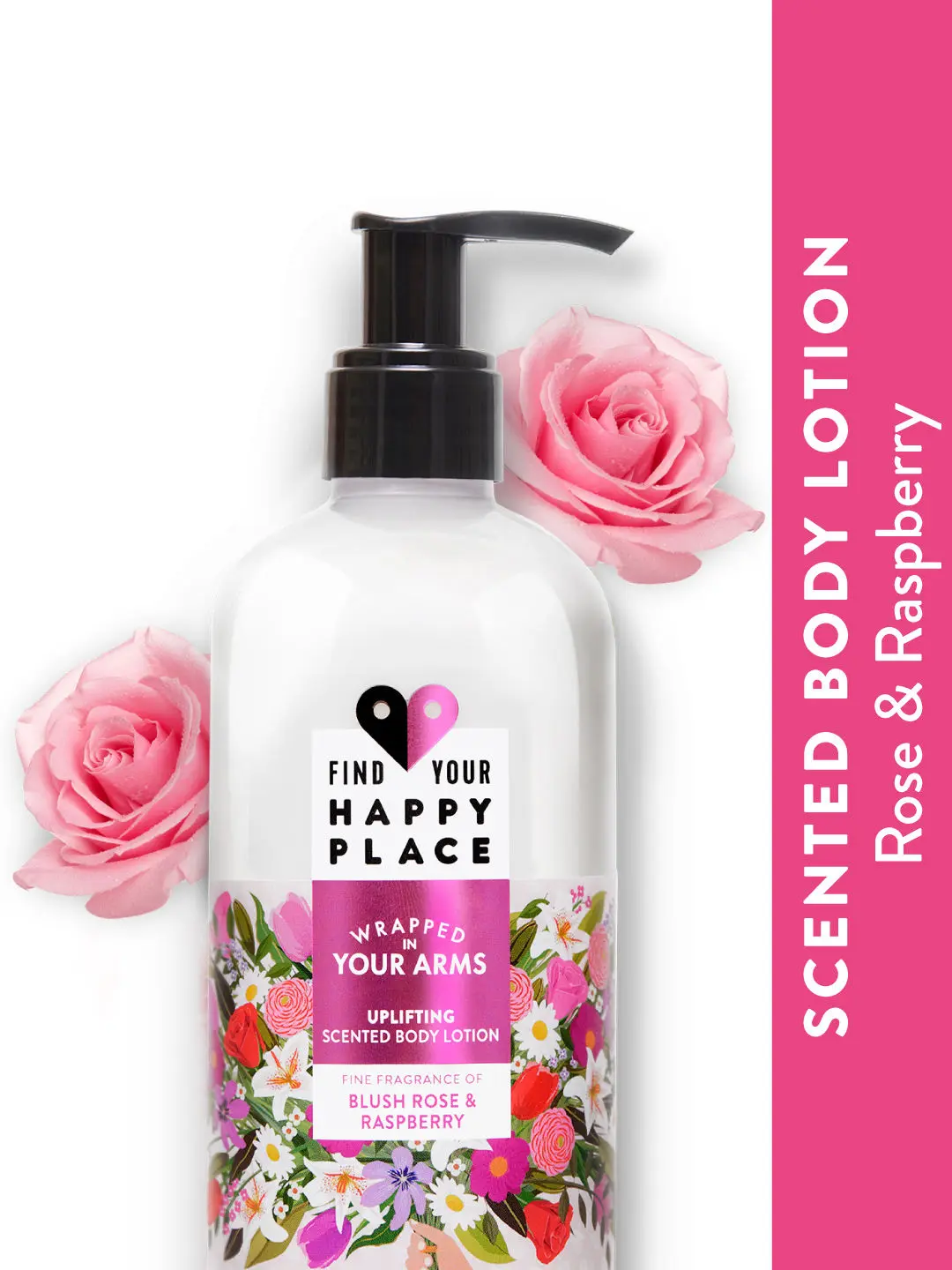 Find Your Happy Place - Wrapped In Your Arms Moisturising Body Lotion Blush Rose & Raspberry 300ml