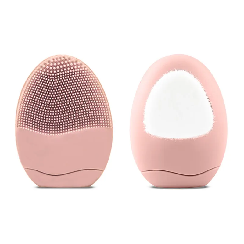 Allure Facial Cleansing Brush, 2-in-1 Manual Face Brush - Pink