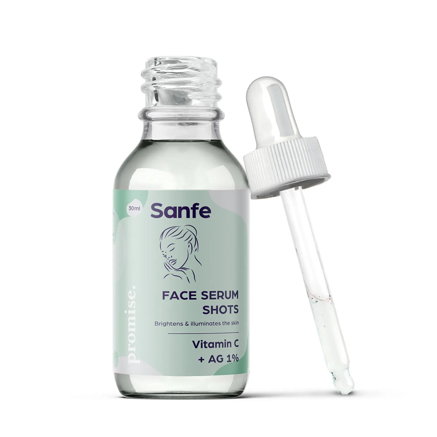 Sanfe Promise 1% Vitamin C Face Serum Shots For Glowing Skin