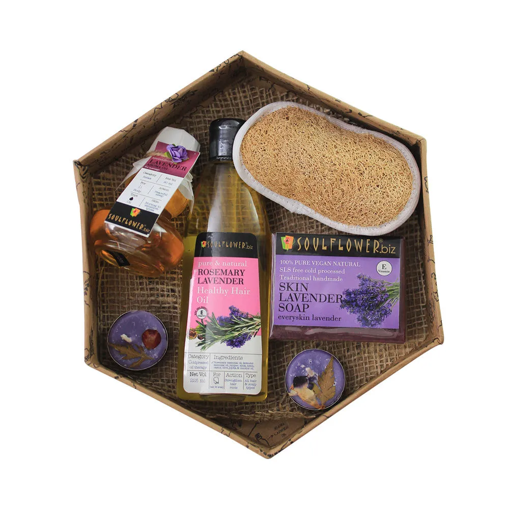 Soulflower Lavender Bath Gift Set