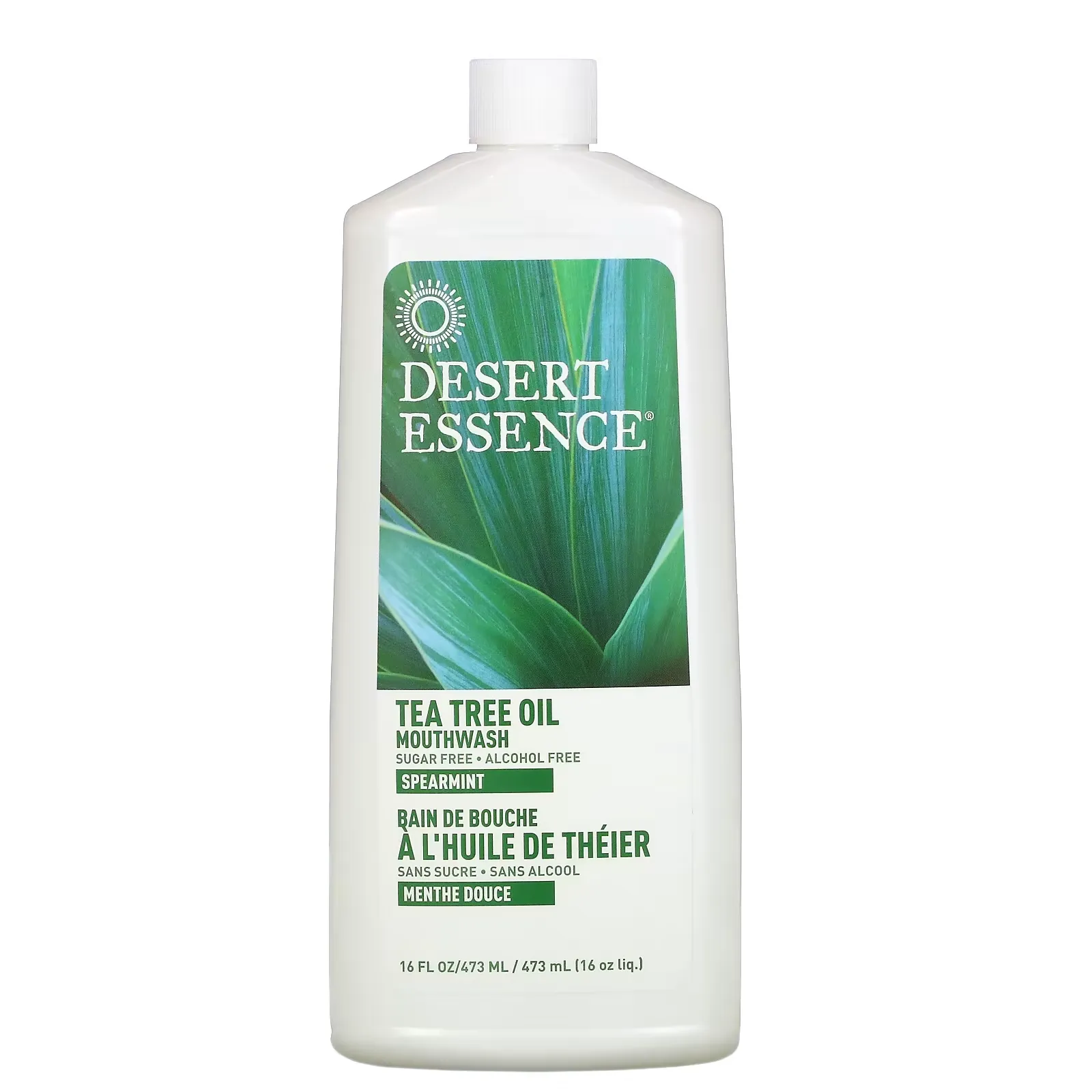 Tea Tree Oil Mouthwash, Spearmint, 16 fl oz (473 ml)