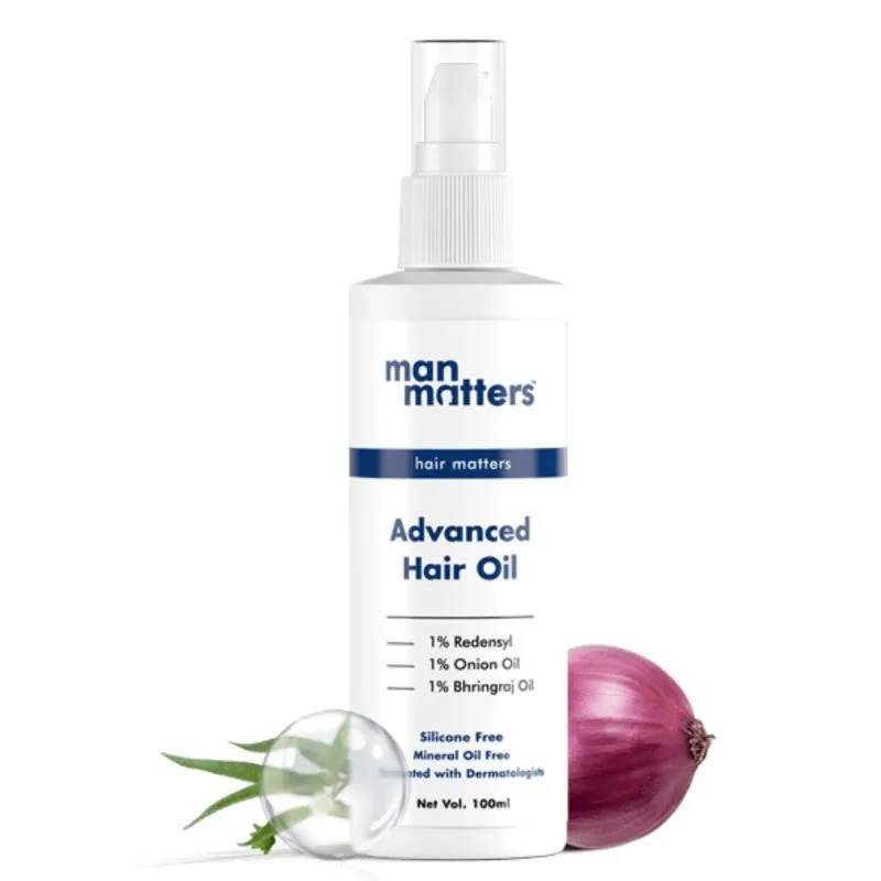 Man Matters Advanced Hair Oil With Redensyl, Onion & Bhringraj