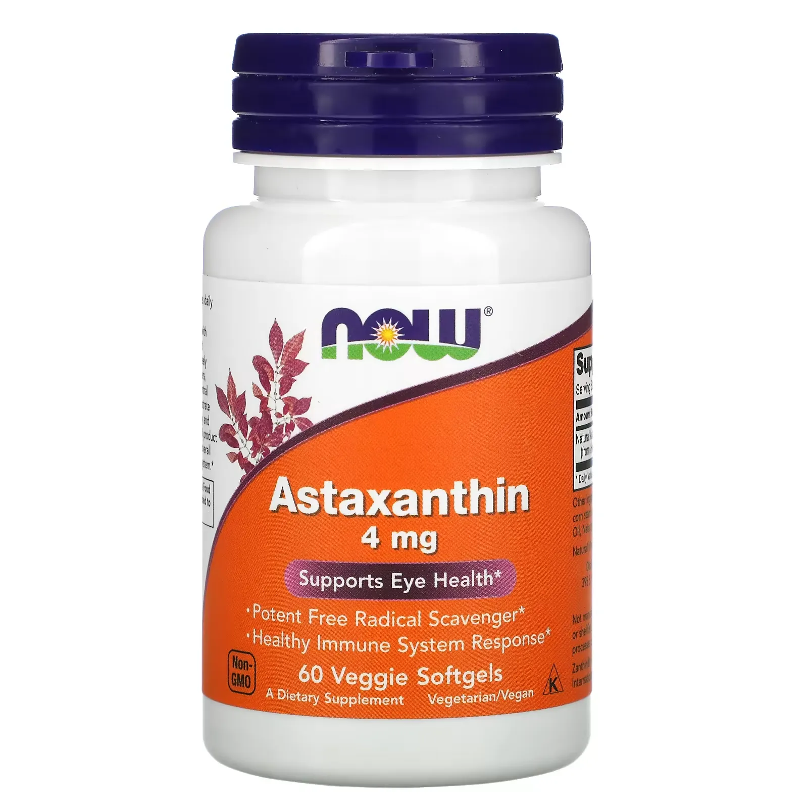 Astaxanthin, 4 mg, 60 Veggie Softgels