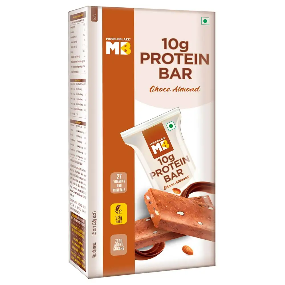 MuscleBlaze Mini-Protein Bar (10g Protein),  12 bar(s)  Choco Almond