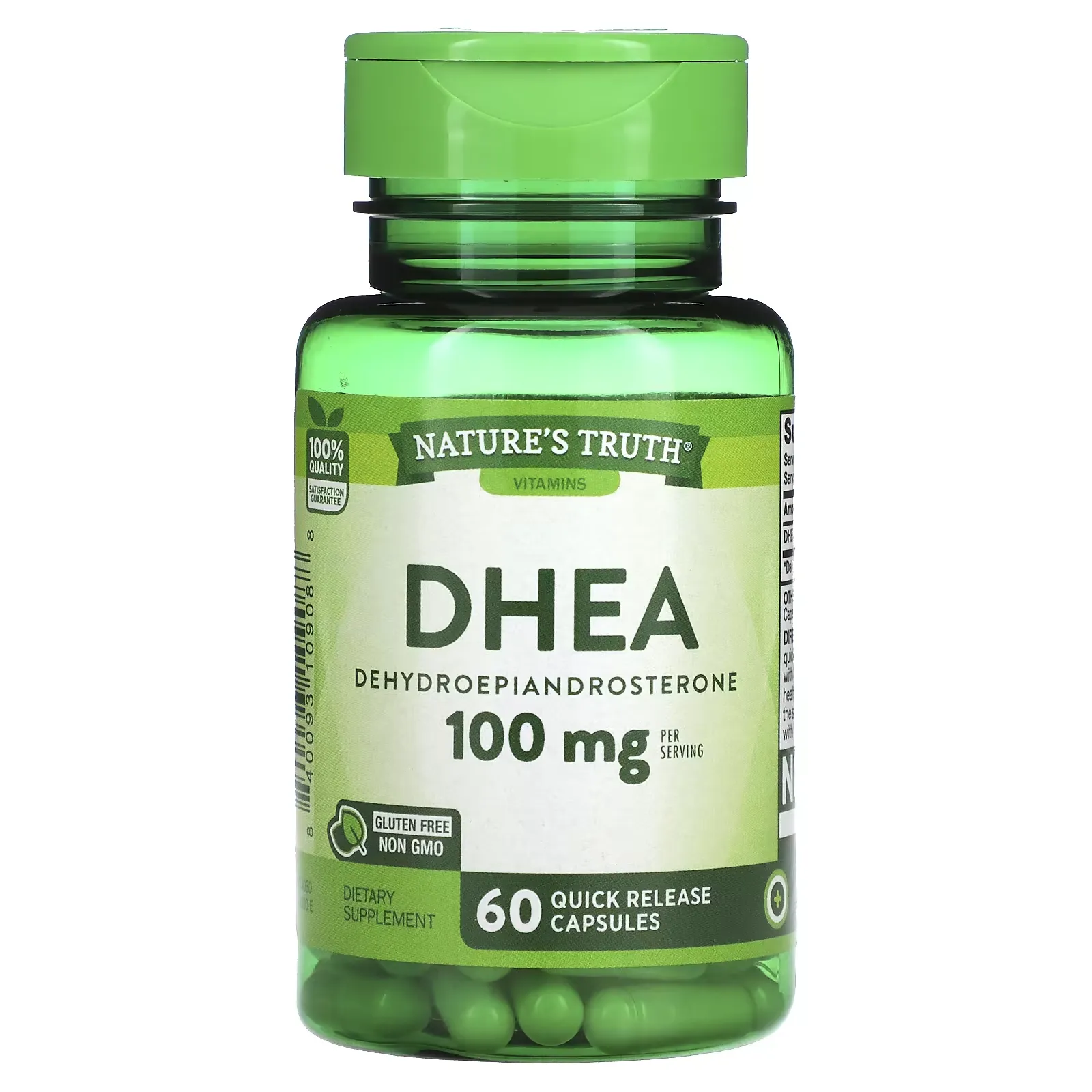 DHEA, 50 mg, 60 Quick Release Capsules