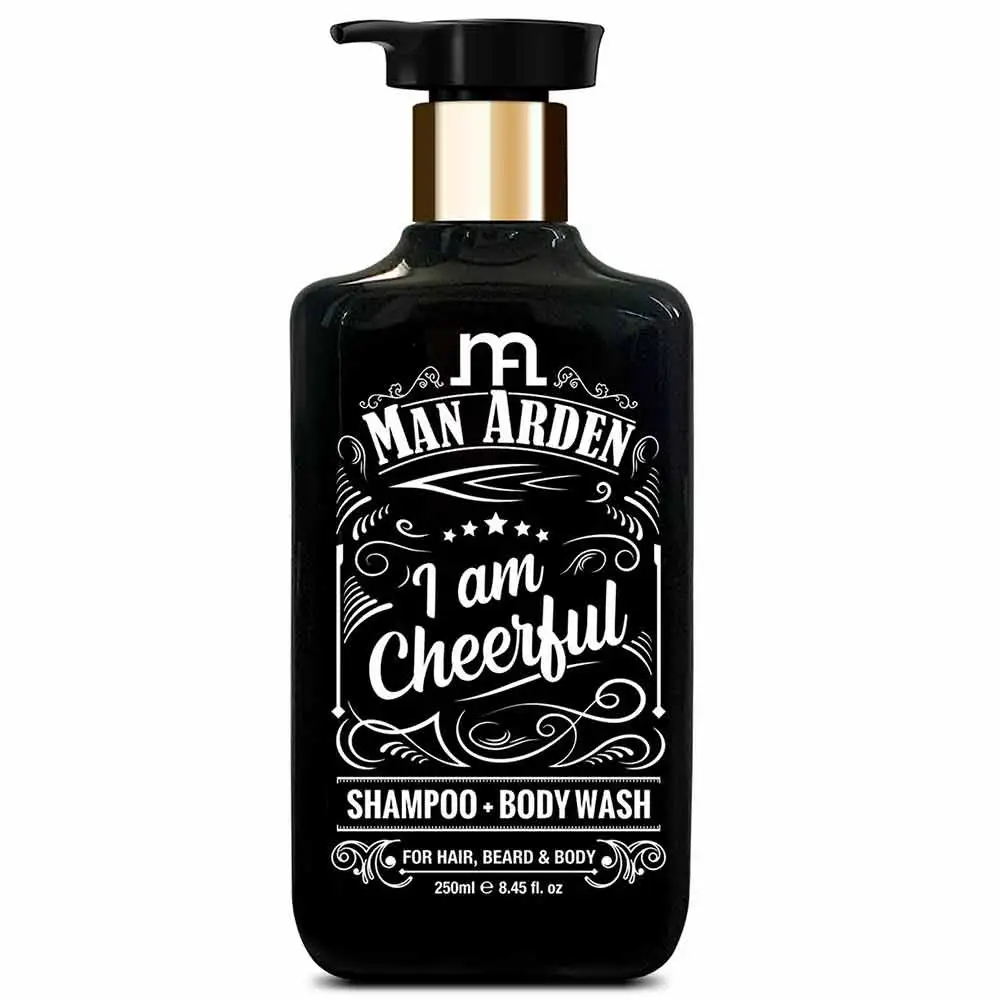 Man Arden I Am Cheerful Shampoo Body Wash,  250 ml  No Sulphate & Paraben