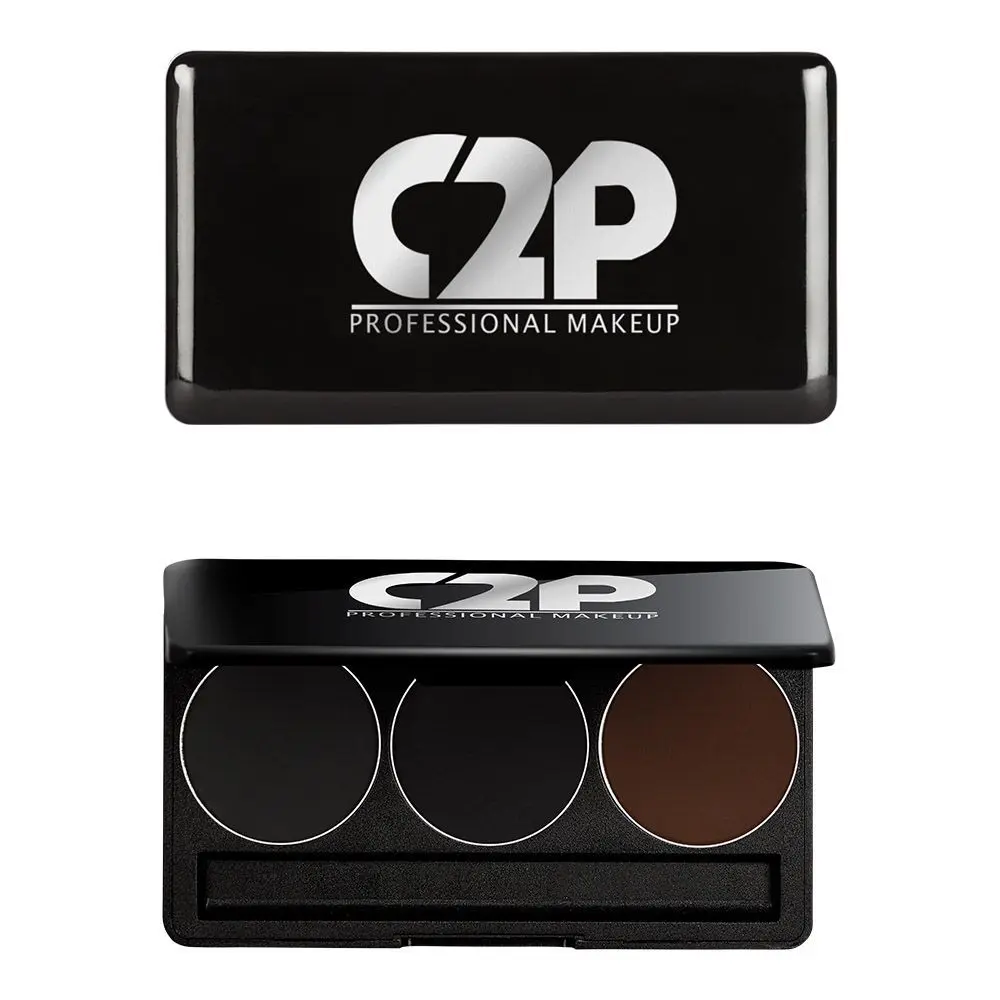 C2P Pro Professional Basic Makeup Kit Trio Eyebrow (3 In 1)