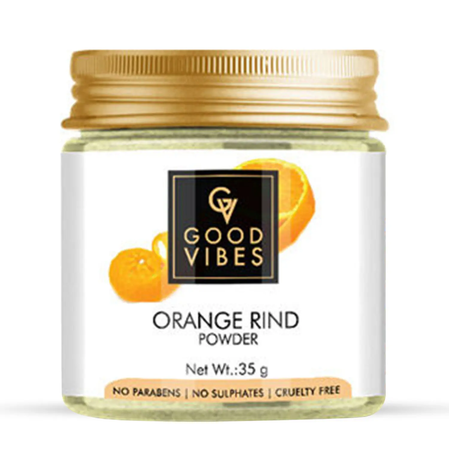 Good Vibes Orange Rind Powder | Anti-Acne, Moisturizing, Skin Exfoliation | No Animal Testing (35 gm)