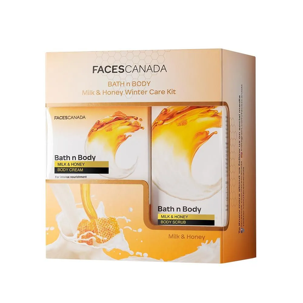 Faces Canada Bath N Body Milk & Honey Winter Care Kit