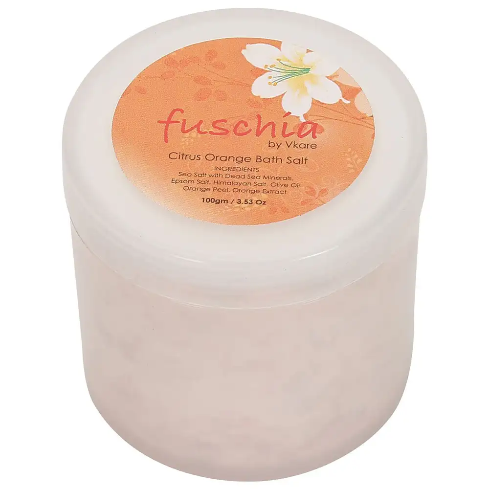 Fuschia Bath Salt,  100 g  Citrus Orange