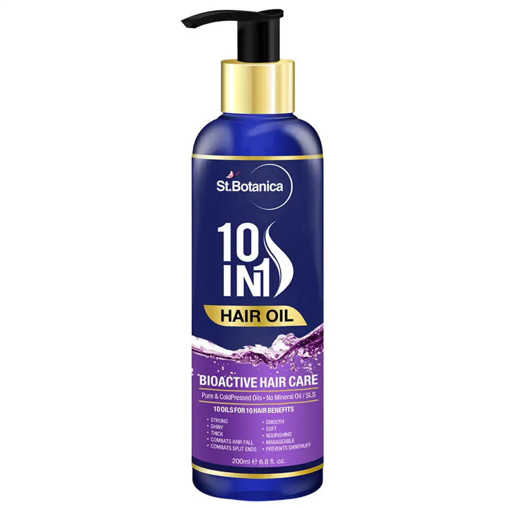 St.Botanica 10 IN 1 Hair Oil,  200 ml  All Type Hair