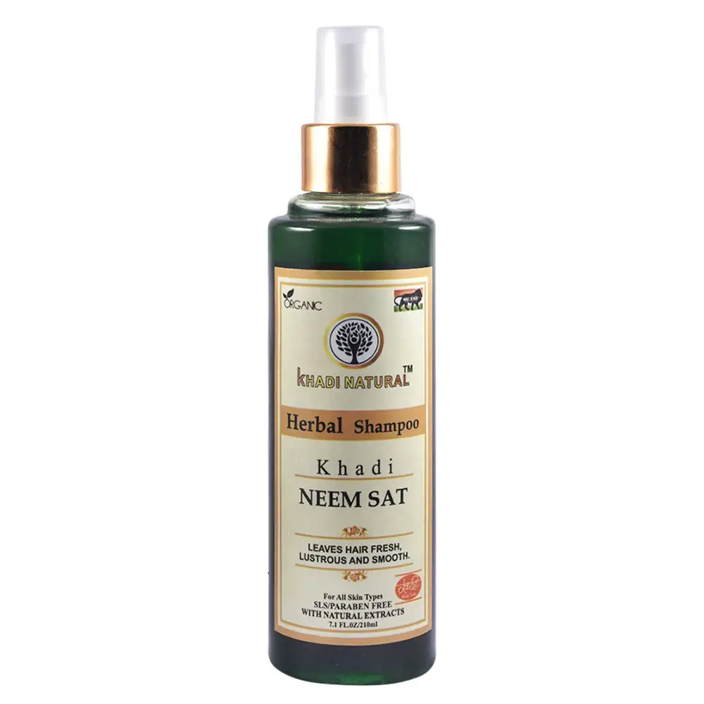 Khadi Natural Herbal Shampoo,  210 ml  Neem Sat