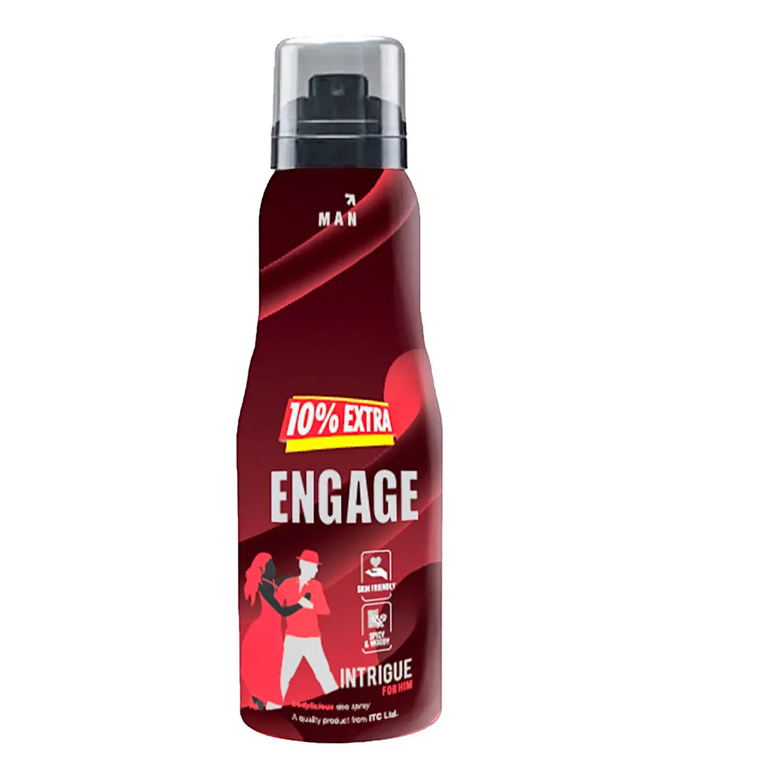 Engage Intrigue for Him Deodorant for Men, spicy & woody, Skin Friendly, 165ml