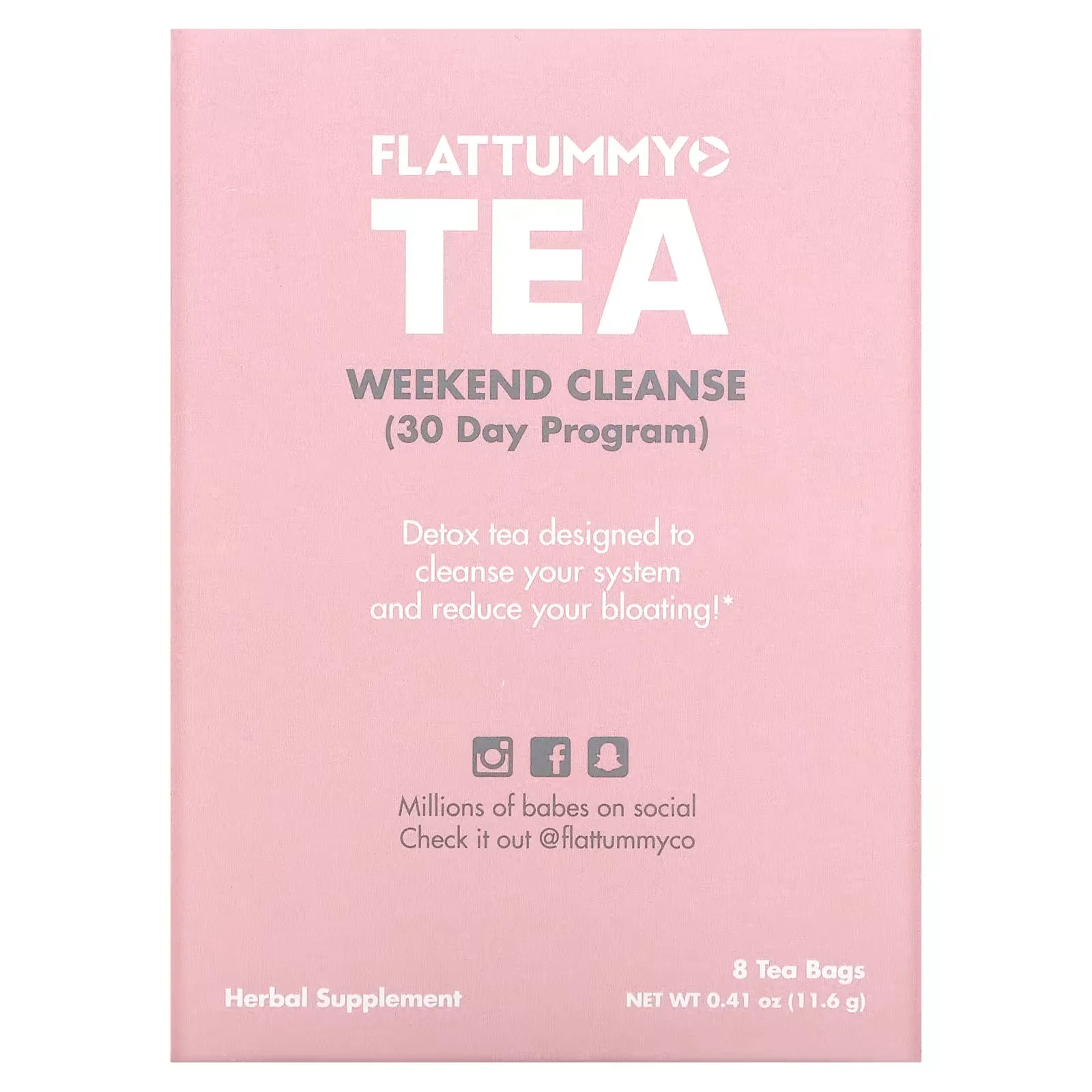 Weekend Cleanse 30 Day Program, 8 Tea Bags, 0.05 oz (1.45 g) Each