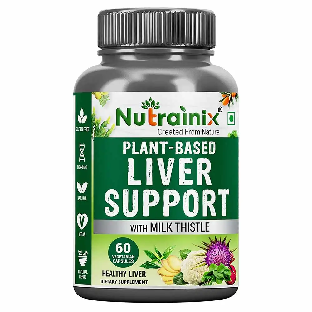 Nutrainix Plant Based Liver Support with Milk Thistle,  60 veggie capsule(s)