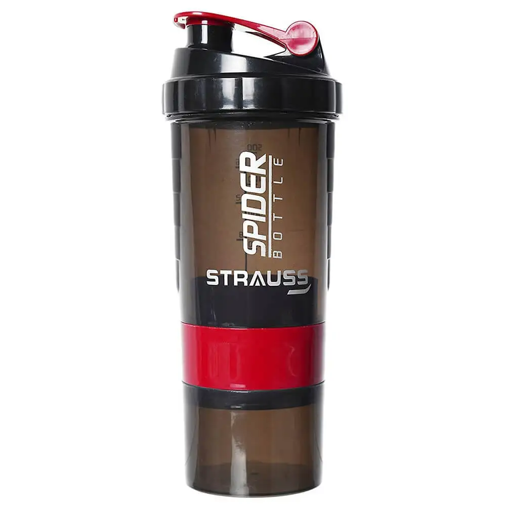 Strauss Spider Shaker Bottle,  Red  500 ml