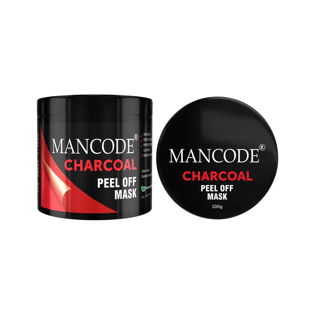 Mancode Charcoal Peel off Mask (100 g)