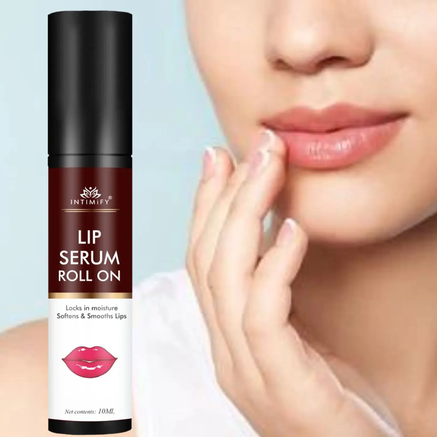 Intimify Lip Serum With Roll On For Hydrating Lip Serum For Dark Lips Lip Serum For Moisturized & Soft Lips Men & Women (30 ML)